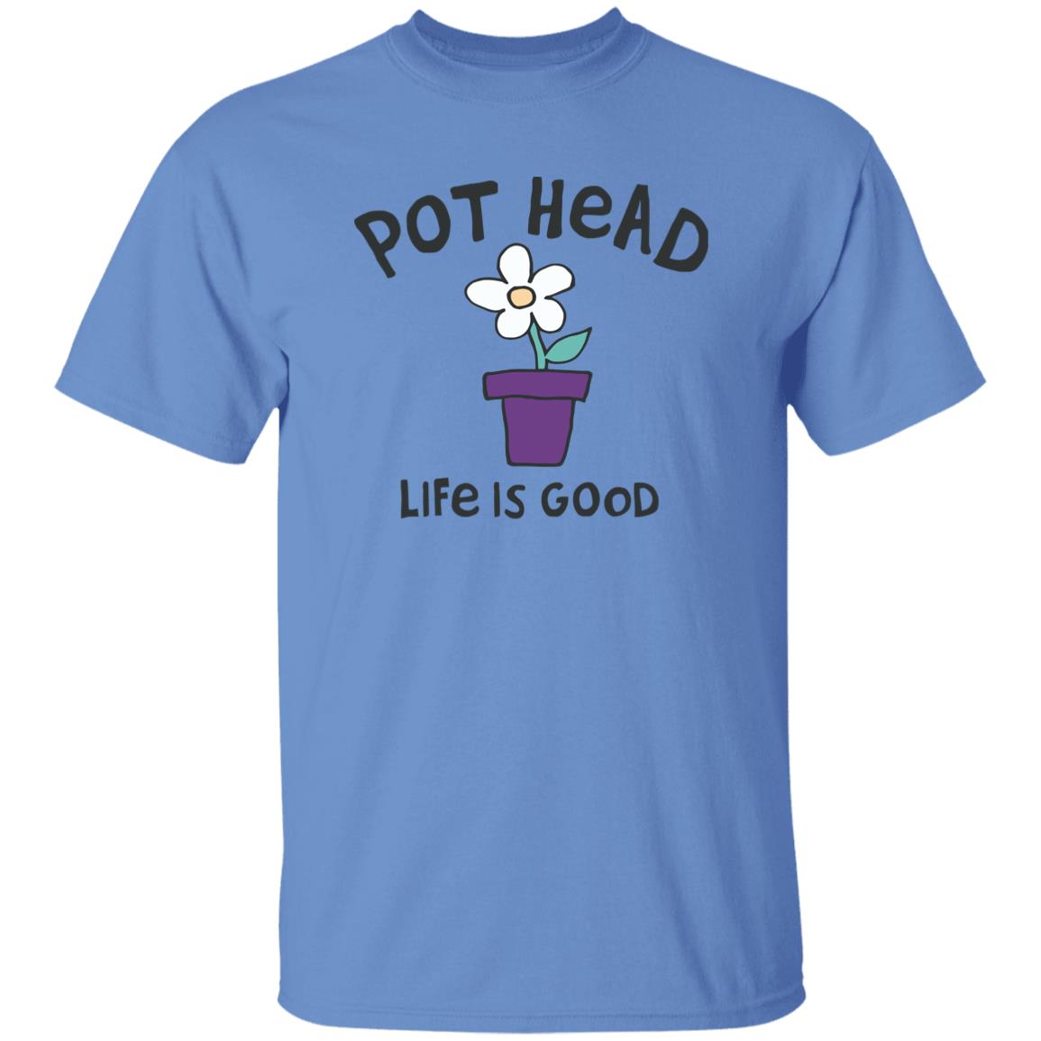 Life Is Good Pot Head Flower Shirt Pot 