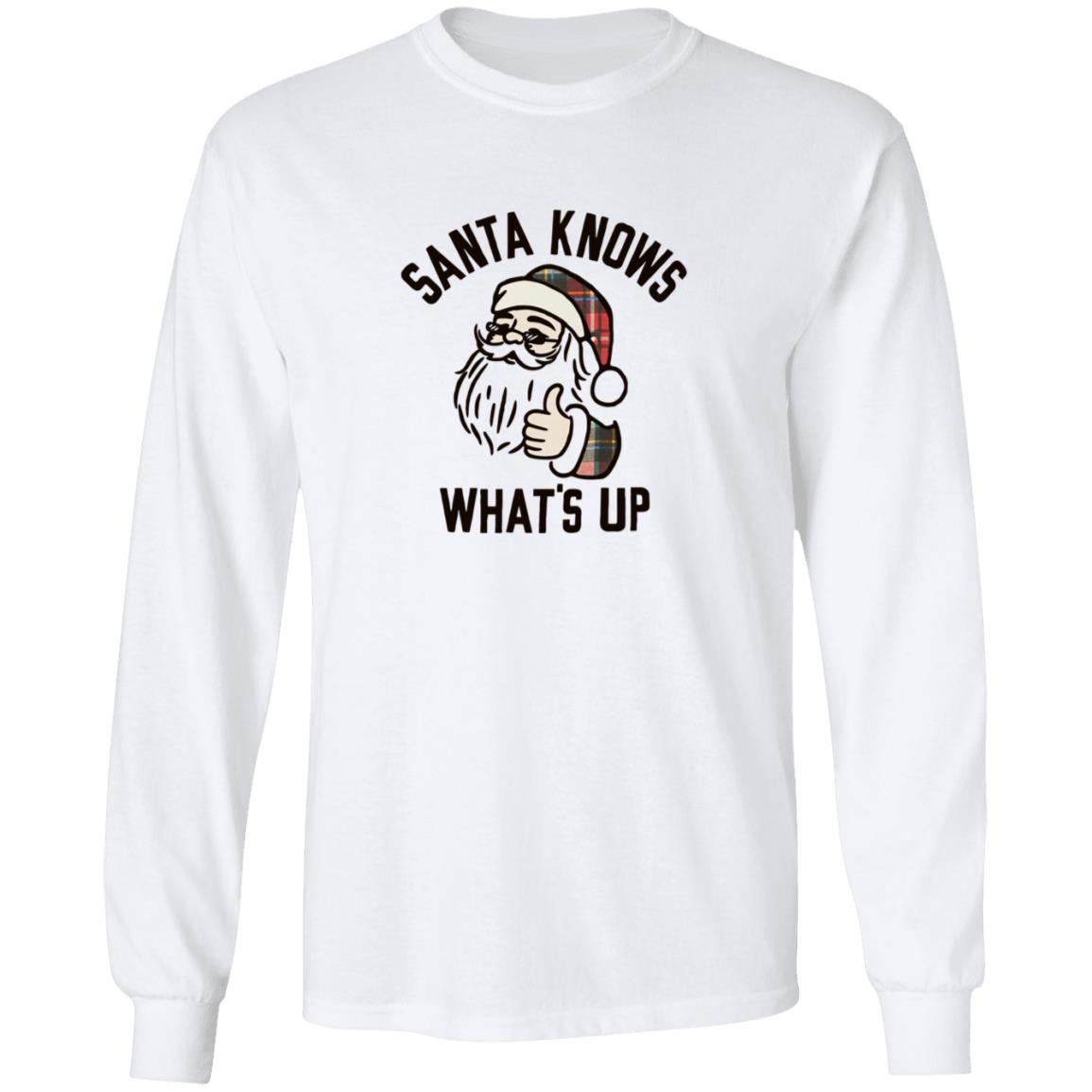 Old Navy Santa Knows Whats Up T Shirt 
