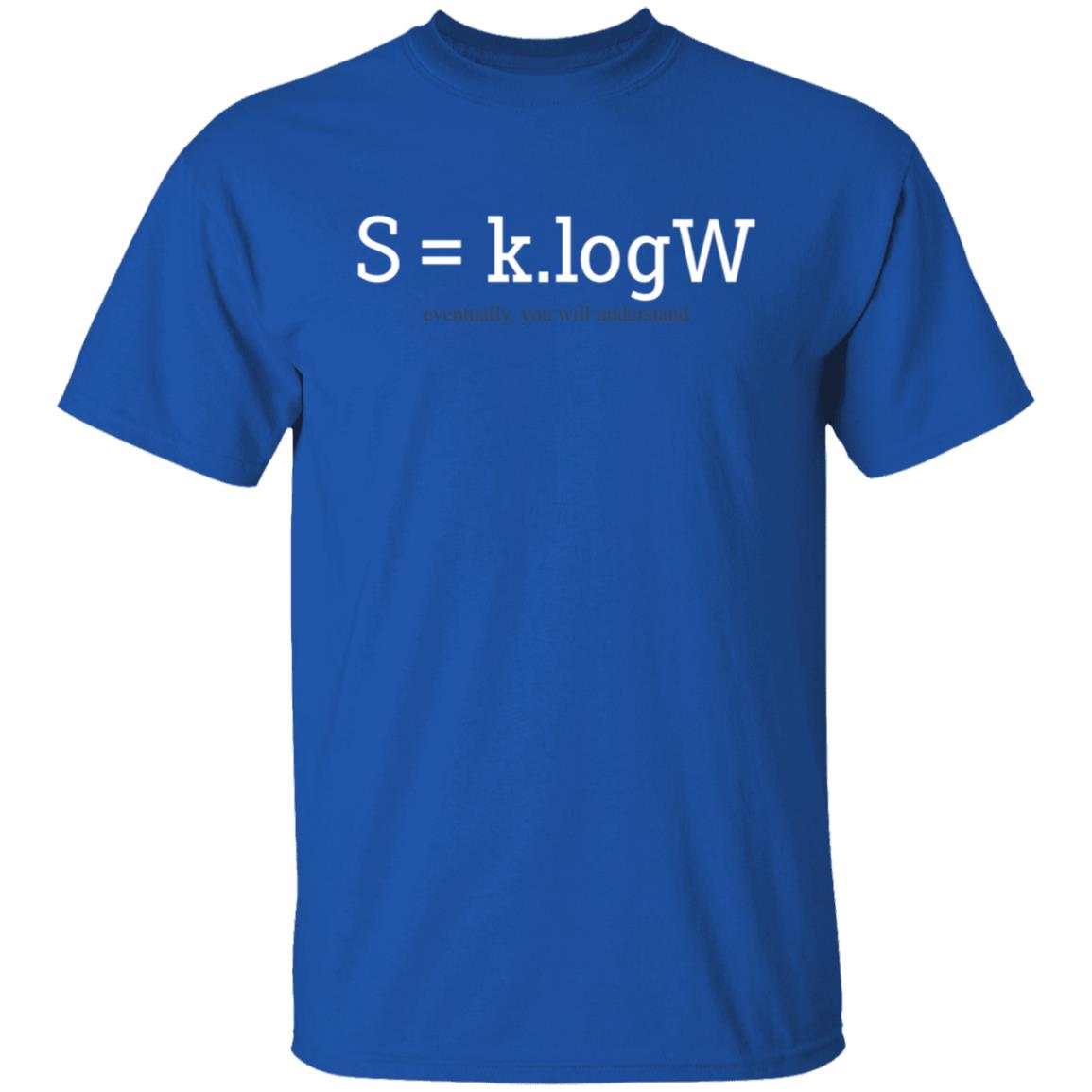 ENTROPIC S=k.logW Shirt Merch klogW ENTROPIC S=k.logW Shirt Merch klogW
