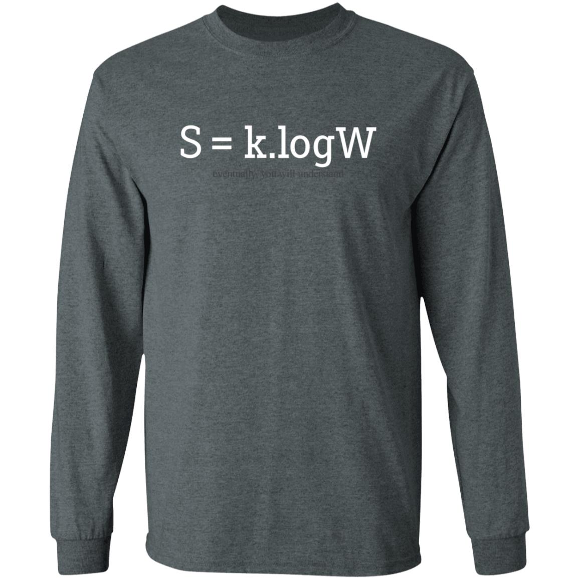 ENTROPIC S=k.logW Shirt Merch klogW ENTROPIC S=k.logW Shirt Merch klogW
