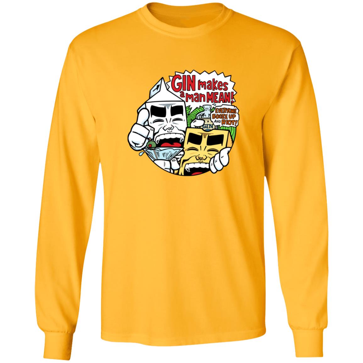 Milk & Cheese Gin Makes A Man Mean T Shirt Milk & Cheese Gin Makes A Man Mean T Shirt