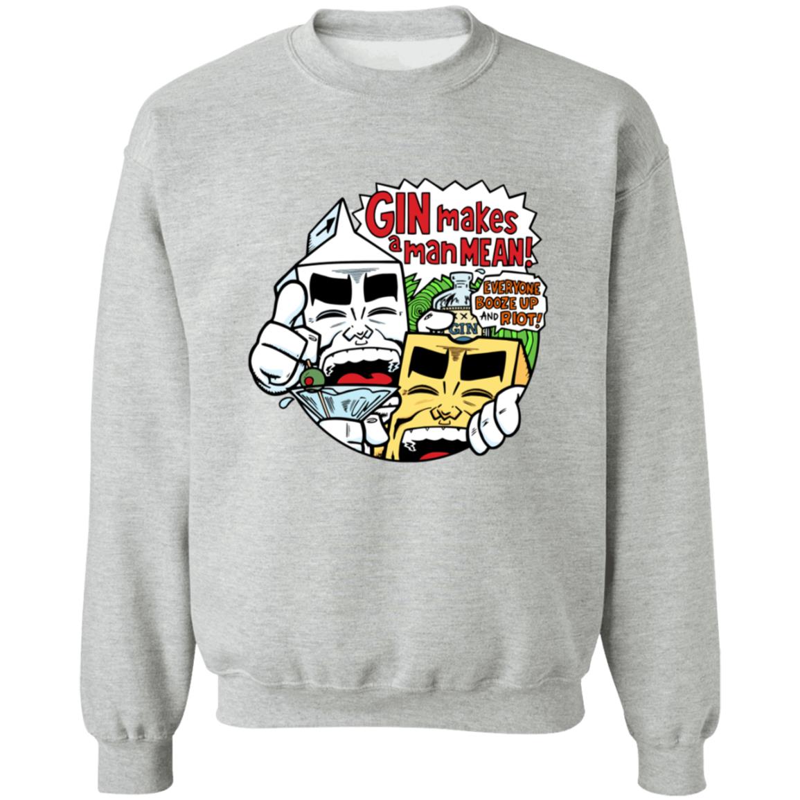 Milk & Cheese Gin Makes A Man Mean T Shirt Milk & Cheese Gin Makes A Man Mean T Shirt