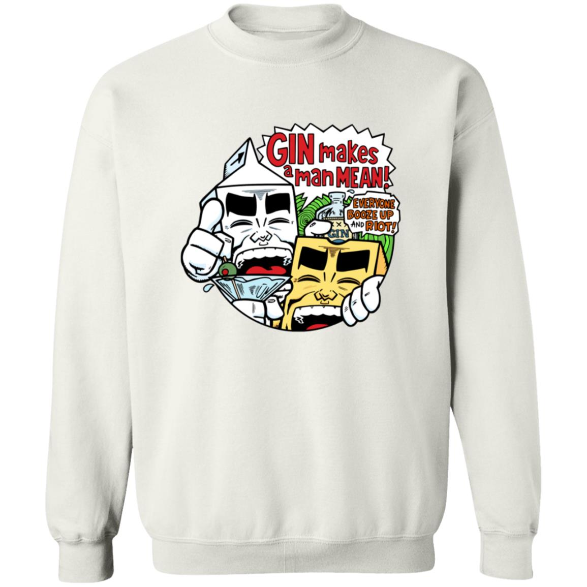 Milk & Cheese Gin Makes A Man Mean T Shirt Milk & Cheese Gin Makes A Man Mean T Shirt