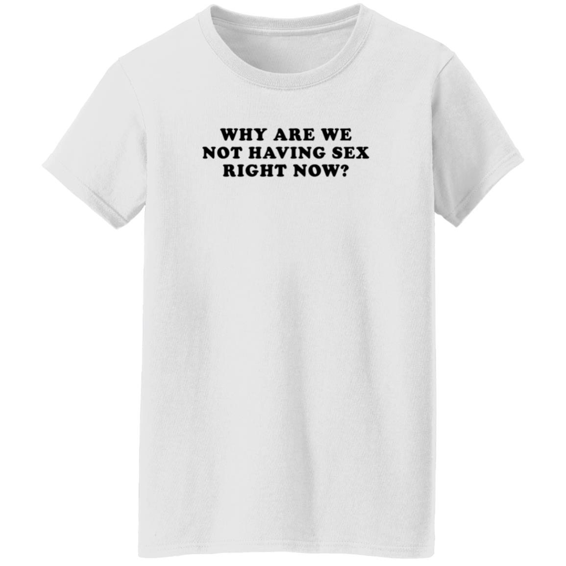Why Are We Not Having Sex Right Now T Shirt Chloe Temple Why Are We Not Having Sex Right Now T Shirt Chloe Temple