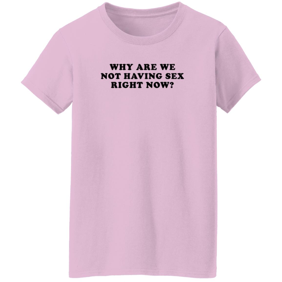 Why Are We Not Having Sex Right Now T Shirt Chloe Temple Why Are We Not Having Sex Right Now T Shirt Chloe Temple
