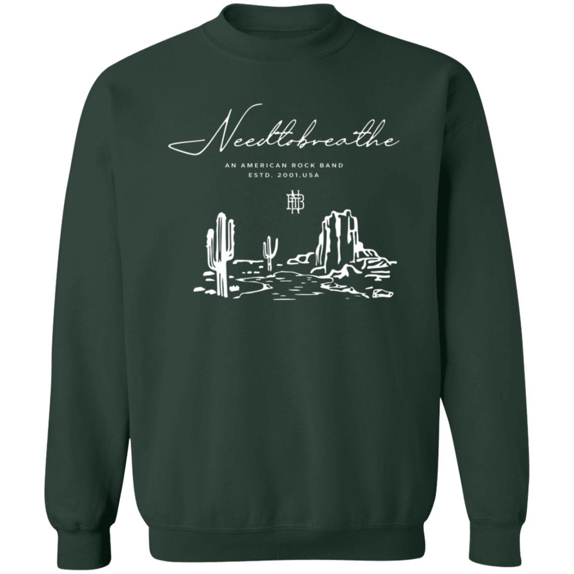 Needtobreathe Merch Desert Crewneck Sweatshirt An American Rock Band Needtobreathe Merch Desert Crewneck Sweatshirt An American Rock Band