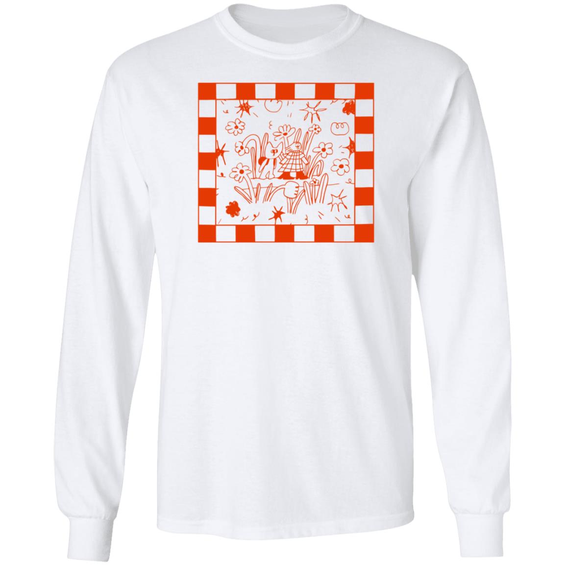 Sarlisart Store White Checker Shirt Sarlisart Store White Checker Shirt