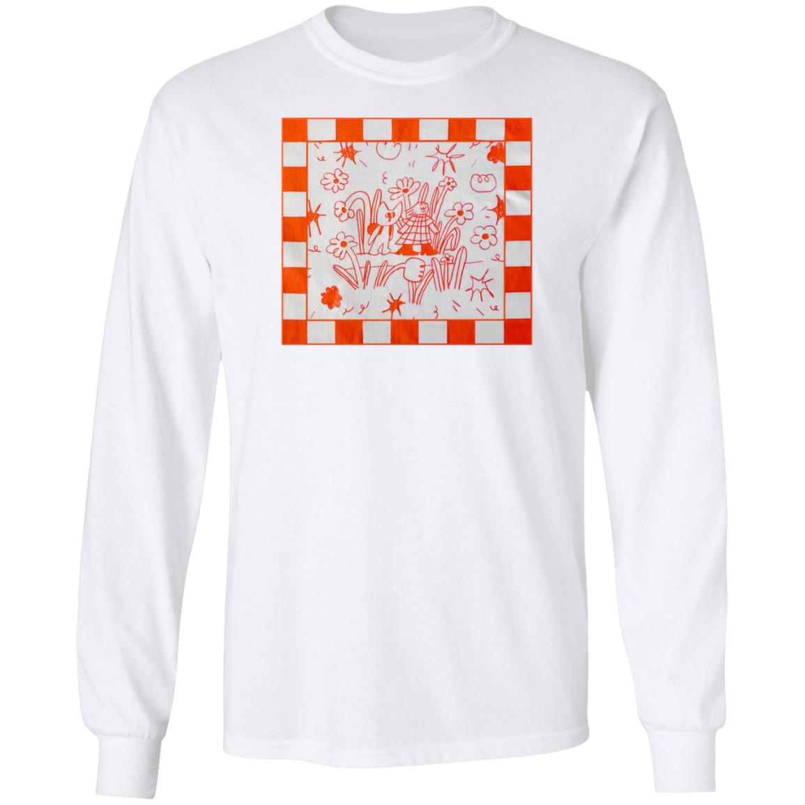 Sarlisart Store White Checker Shirt Sarlisart Store White Checker Shirt