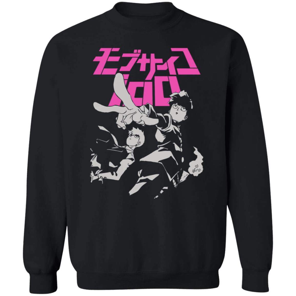 Mob Psycho 100 Merch Mob Psycho 100 Black Tee Shirt Mob Psycho 100 Merch Mob Psycho 100 Black Tee Shirt