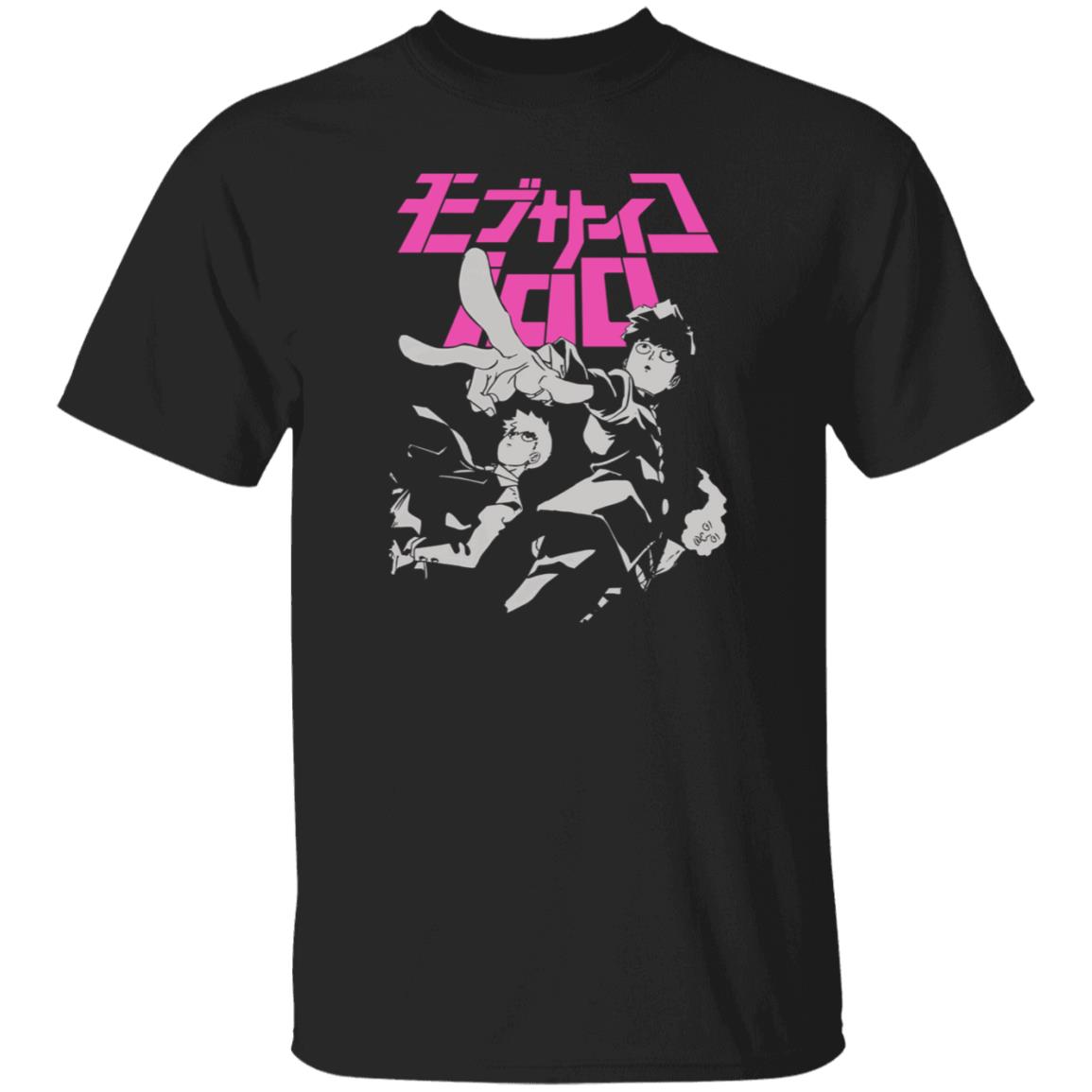 Mob Psycho 100 Merch Mob Psycho 100 Black Tee Shirt Mob Psycho 100 Merch Mob Psycho 100 Black Tee Shirt