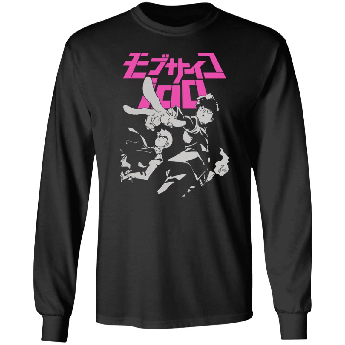 Mob Psycho 100 Merch Mob Psycho 100 Black Tee Shirt Mob Psycho 100 Merch Mob Psycho 100 Black Tee Shirt