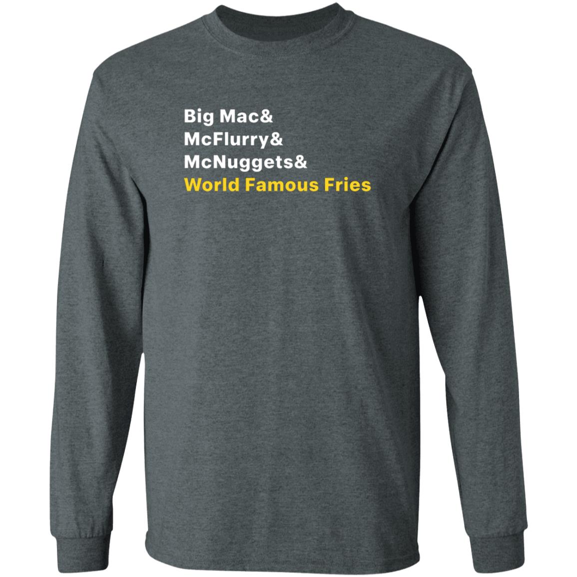 McDonald's Merch Big Mac McFlurry McNuggets World Famous Fries Shirt Menu T-Shirt McDonald's Merch Big Mac McFlurry McNuggets World Famous Fries Shirt Menu T-Shirt