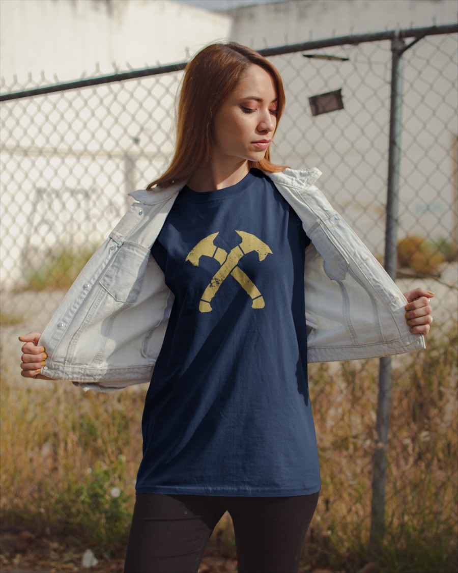 Jack Carr Axe Crossed Hawks Tee Jack Carr Axe Crossed Hawks Tee